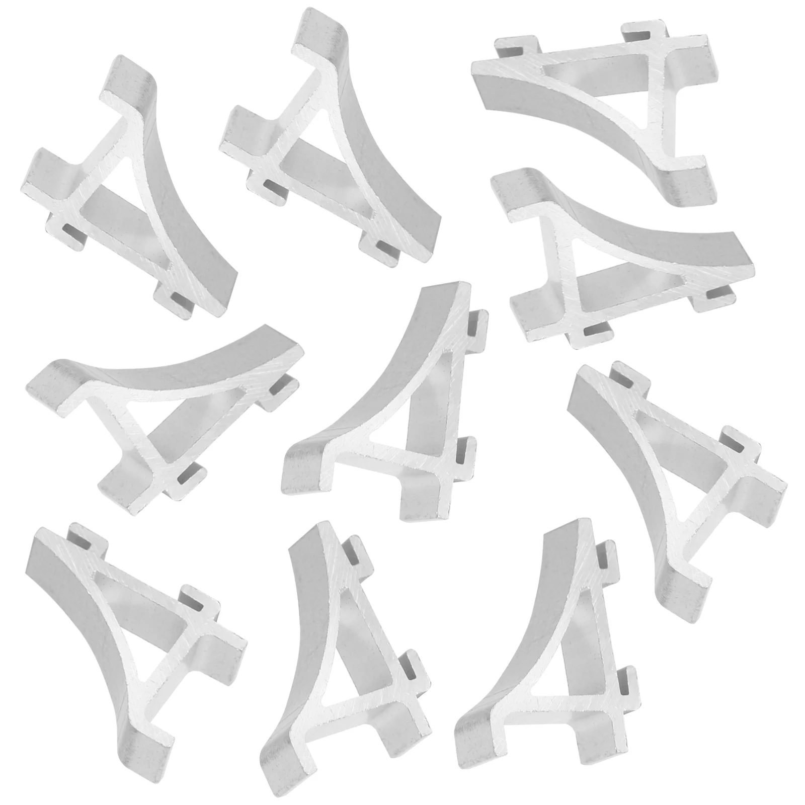 

10 Pcs Support Buttons Aluminum Refrigerator Clip Mini Metal Cooler Shelf Brace Fridge Freezer Clamp