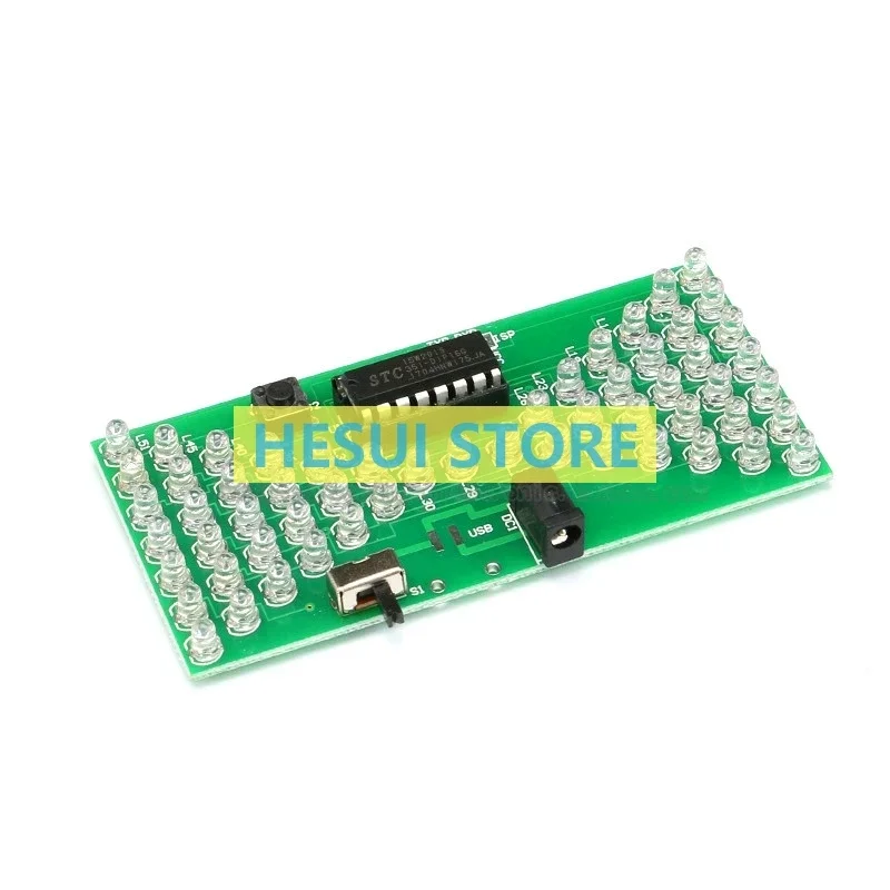 LED light electronic hourglass kit welding practice/fun DIY electronic production /STC15W201S microcontroller