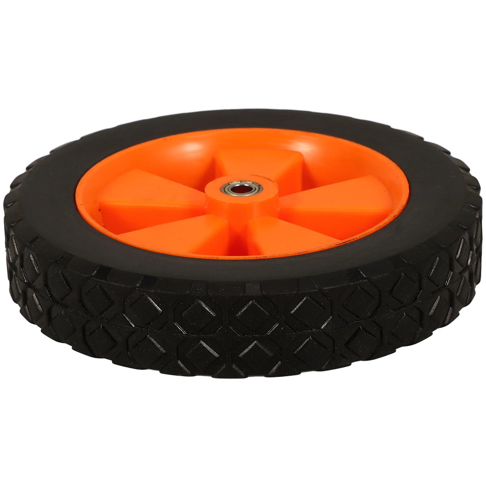 1pc Universal Rubber Replacement Durable Lawn Mower Kit Solid Cart For Garden Machine Mower Wheel Assembly Outdoor Wheel Set