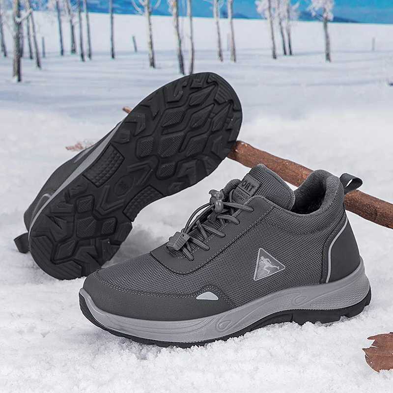 

YRZL мужские походные ботинки водонепроницаемые нескользящие удобные треккинговые ботинки для прогулок на открытом воздухе прочные зимние походные ботинки для мужчин