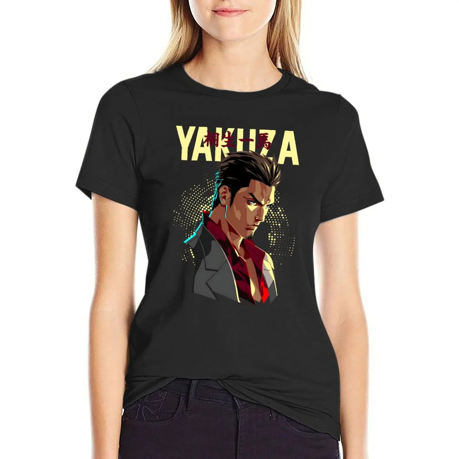 Yakuza Kiryu Dragon - Jpg T-Shirt Blouse vintage clothes graphics oversized t shirts for Women