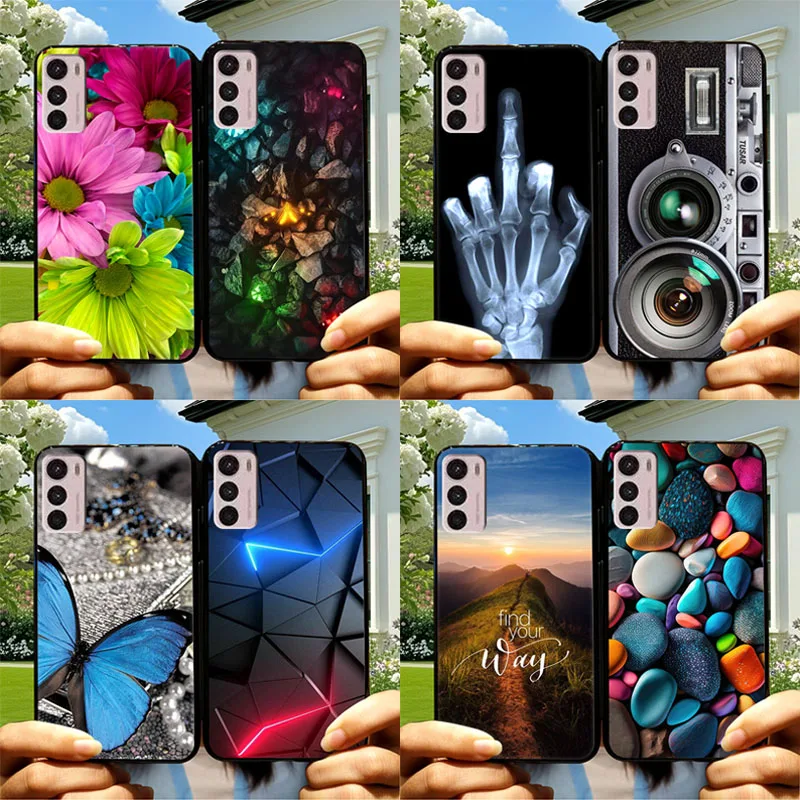

For Moto G42 Phone Case TPU Soft Back Cover Black Silicone Cases For Motorola Moto G 42 Shockproof Coque Fundas Protector Cases