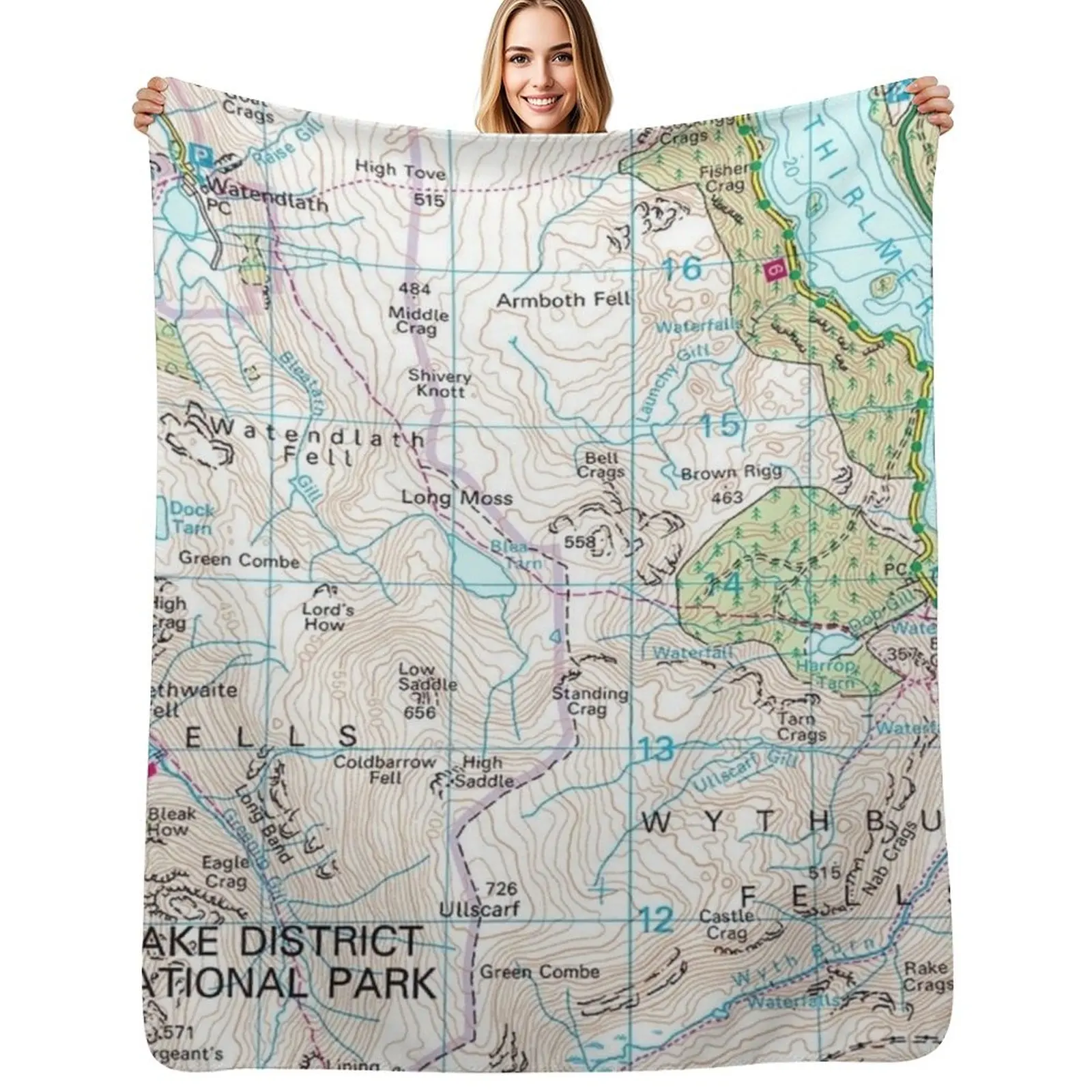 

The Lake District Throw Blanket No Pilling Soft Warm Blanket for Bed