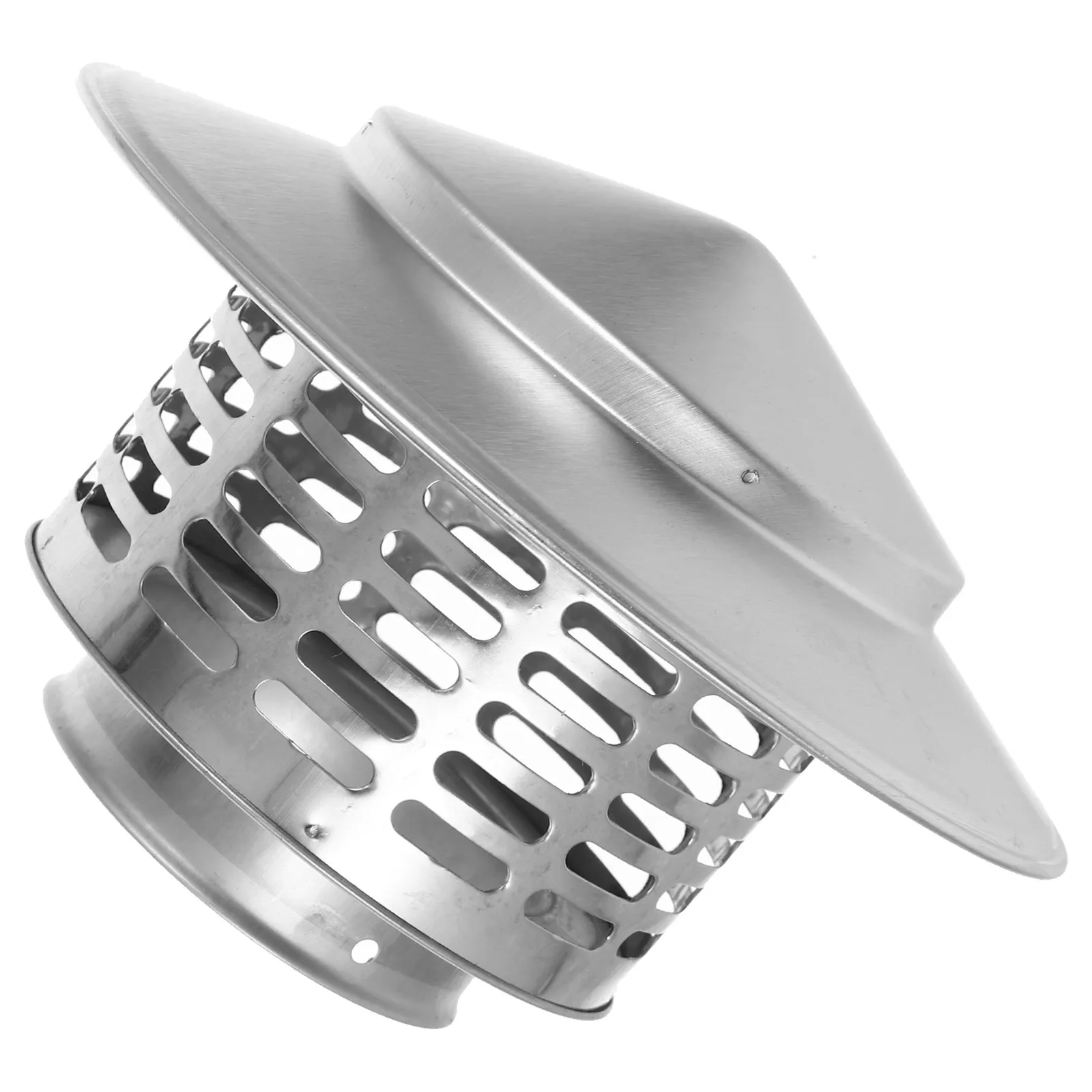 Rainproof Smoke Cap 75mm Stainless Steel Smoke Funnel Cover Chimney Cover Cowls for Roof Vent Caps Outdoor Home Supplies