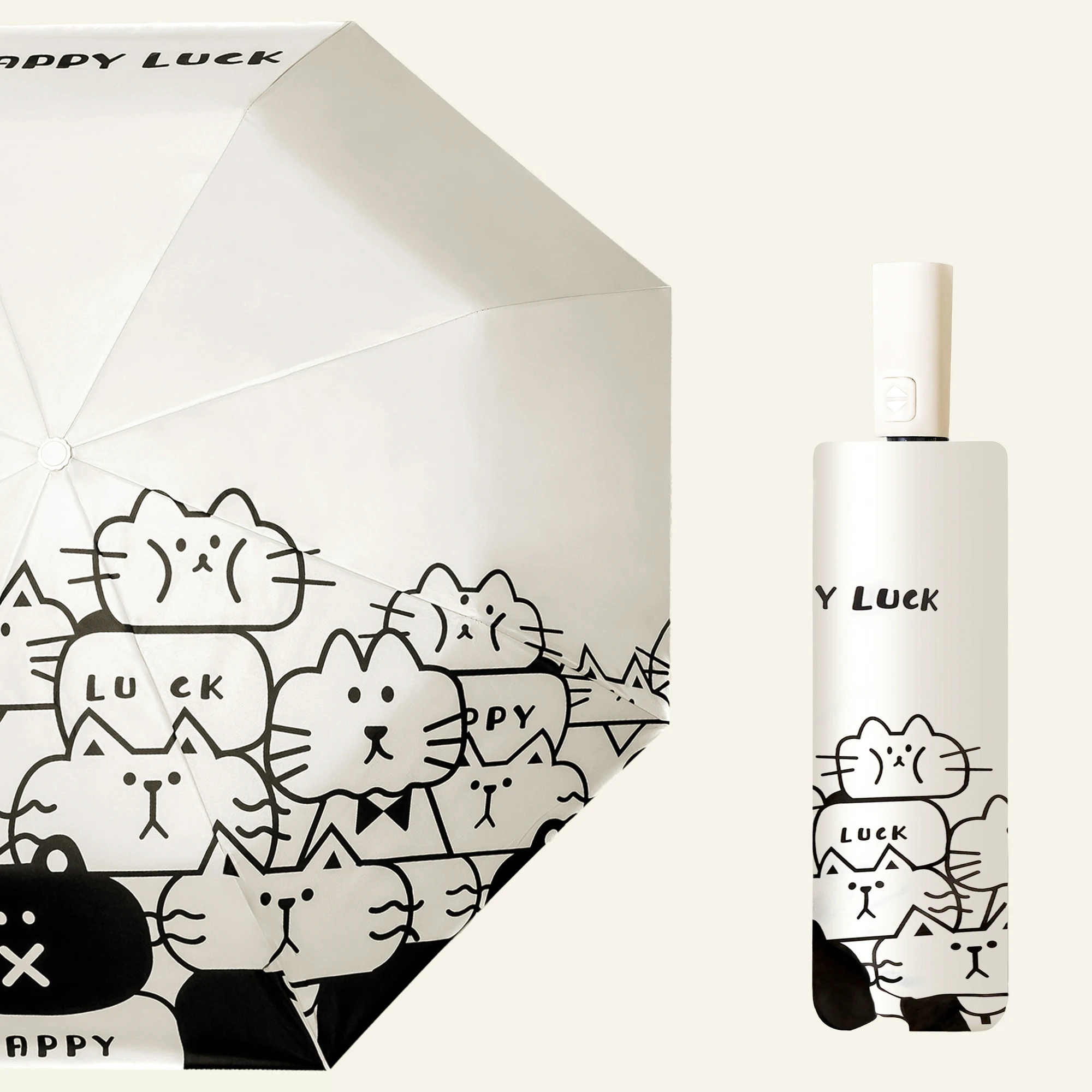 

Зонт с мультяшным котом, автоматический легкий зонт от солнца для кошек, защита от ультрафиолета, водонепроницаемый складной зонт от солнца