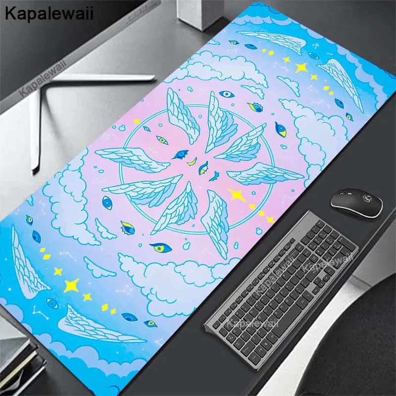 

Mouse Pads Magic Star Moon Large Gaming Mousepads 100x50cm Large Mousepad Gamer Rubber Mat Company Desk Pad Design For Gift