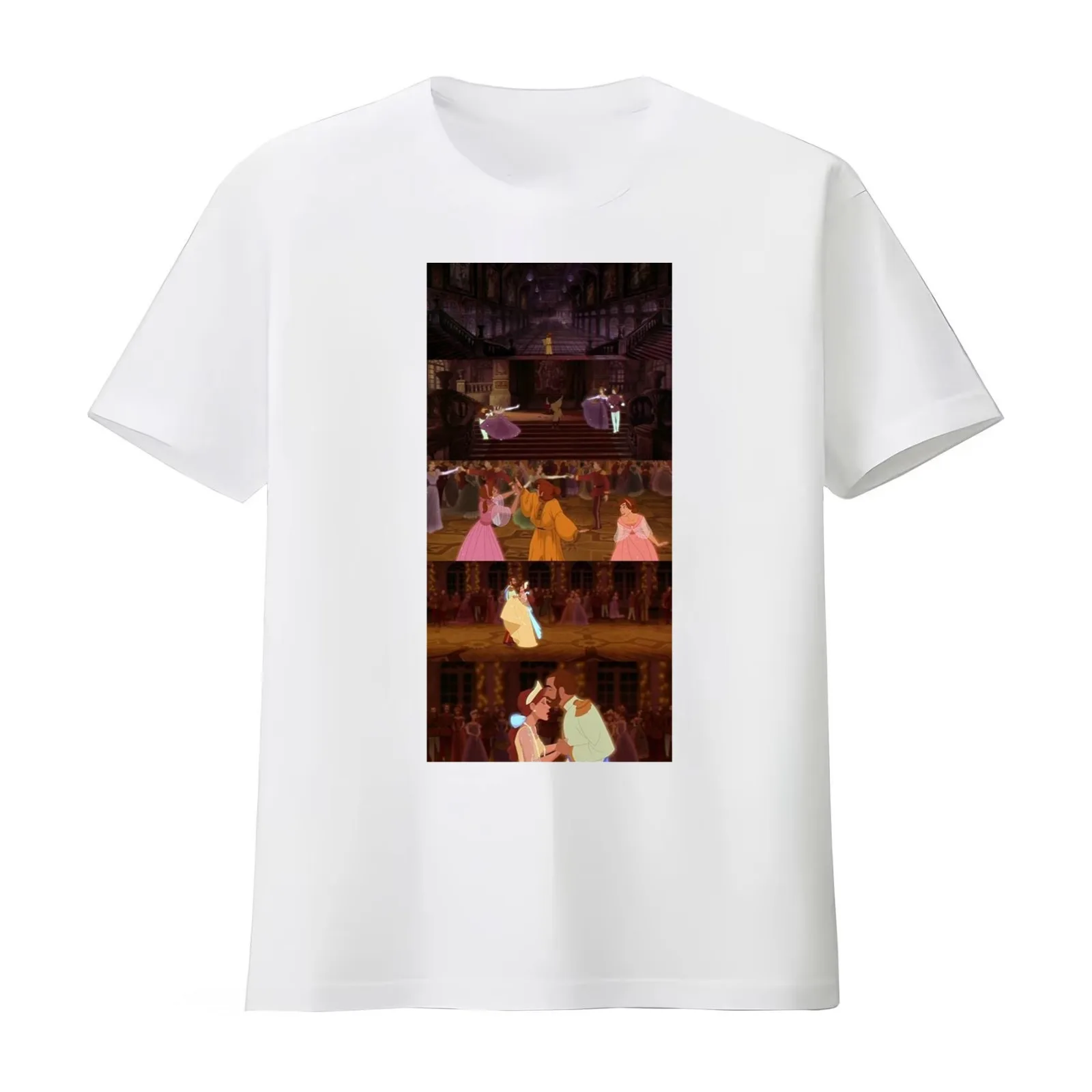 Happily Ever After Socks - Anastasia T-Shirt Summer Casual Cotton Tee Oversized Streetwear Tops Vintage Graphic Print