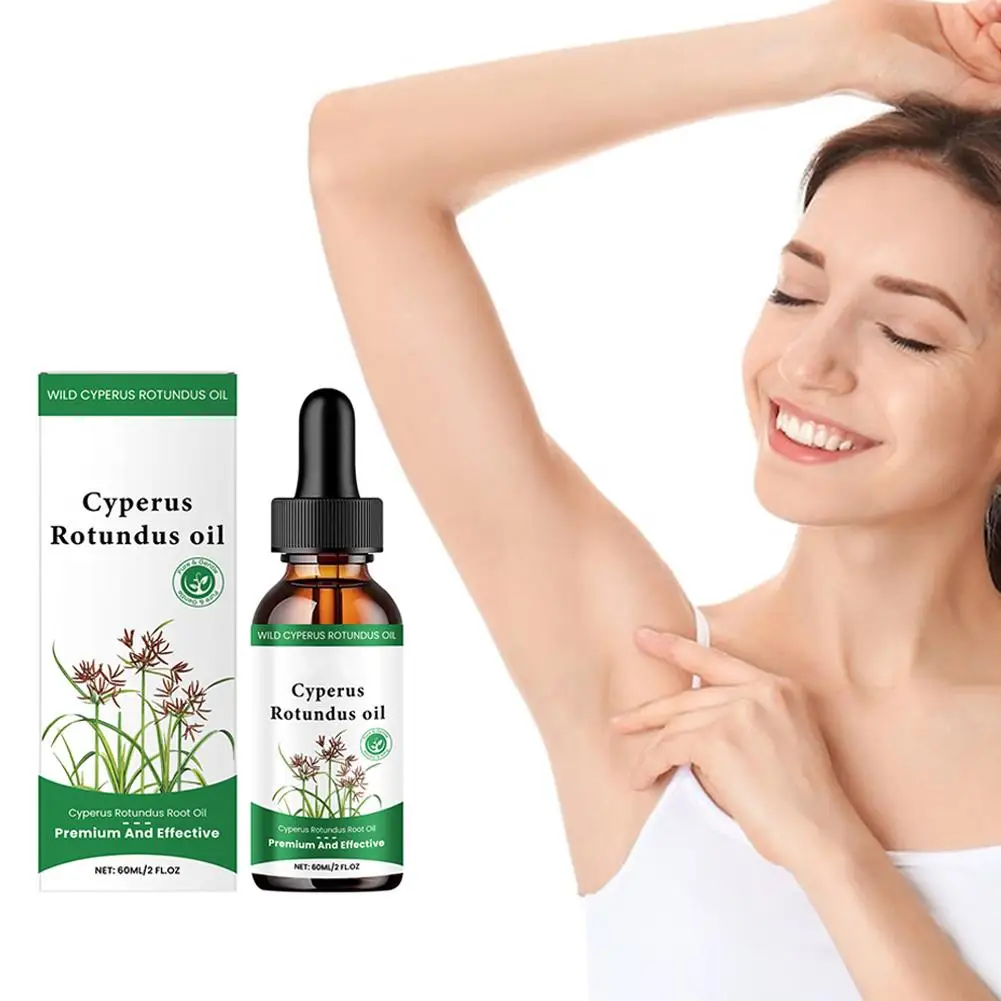 Cyperus Rotundus Hair Removal Care Oil Cyperus Rotundus Plant Oil Body Moisturizing Nourishing Hair Removal Care Oil 60ml