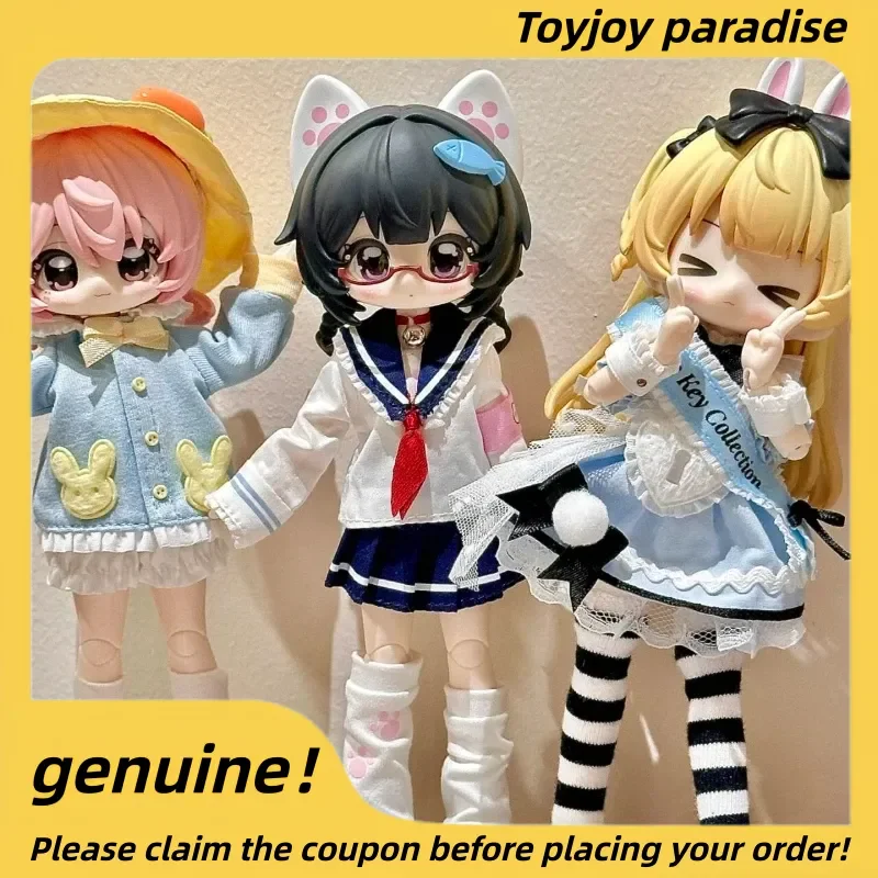 

Оригинальный набор миниатюрных фигурок для кукол BJD в масштабе 1/12, серия «Сюрприз», с подвижными элементами, трендовая игрушка, милая кукла, таинственная коробка