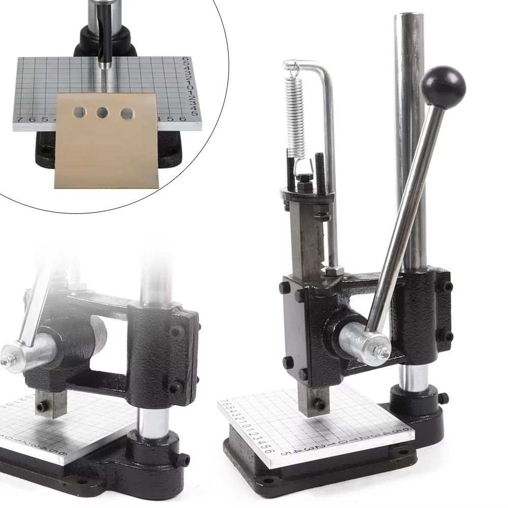 JXY-SD160 Macchina per stampaggio a pressa manuale Macchina per fustellatura a punzonatura Macchina per taglio diamantata silenziosa Piastra graduata