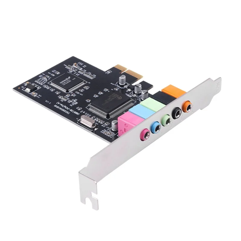 3D Stereo Surround PCI-E Internal Sound Card Built-In 5.1 Channel CMI8738 Chipset Audio System Digital PCI Express PC Sound Card