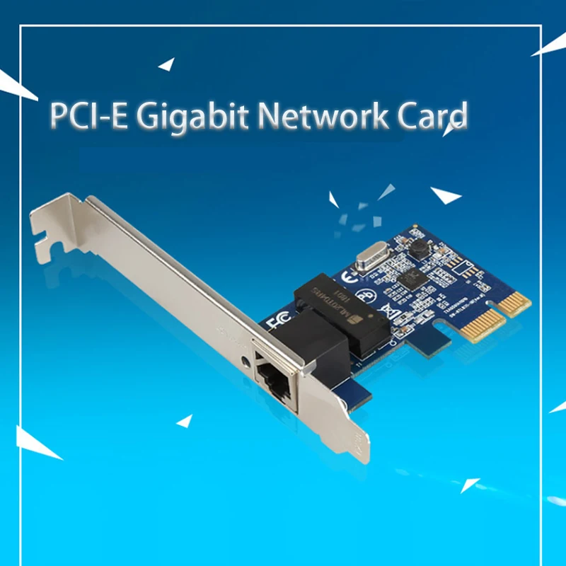 

док-станция Gigabit PCI-E Сетевая карта Ethernet док-станция Игровая карта PCIE Адаптер-сплиттер PCIE к Ethernet Lan-карте 1000 Мбит/с