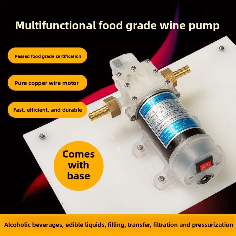 Filling Machine Packaging Equipment Food Grade Diaphragm Pump Electric Wine Extractor Wine Beverage Vinegar Liquid Transfer