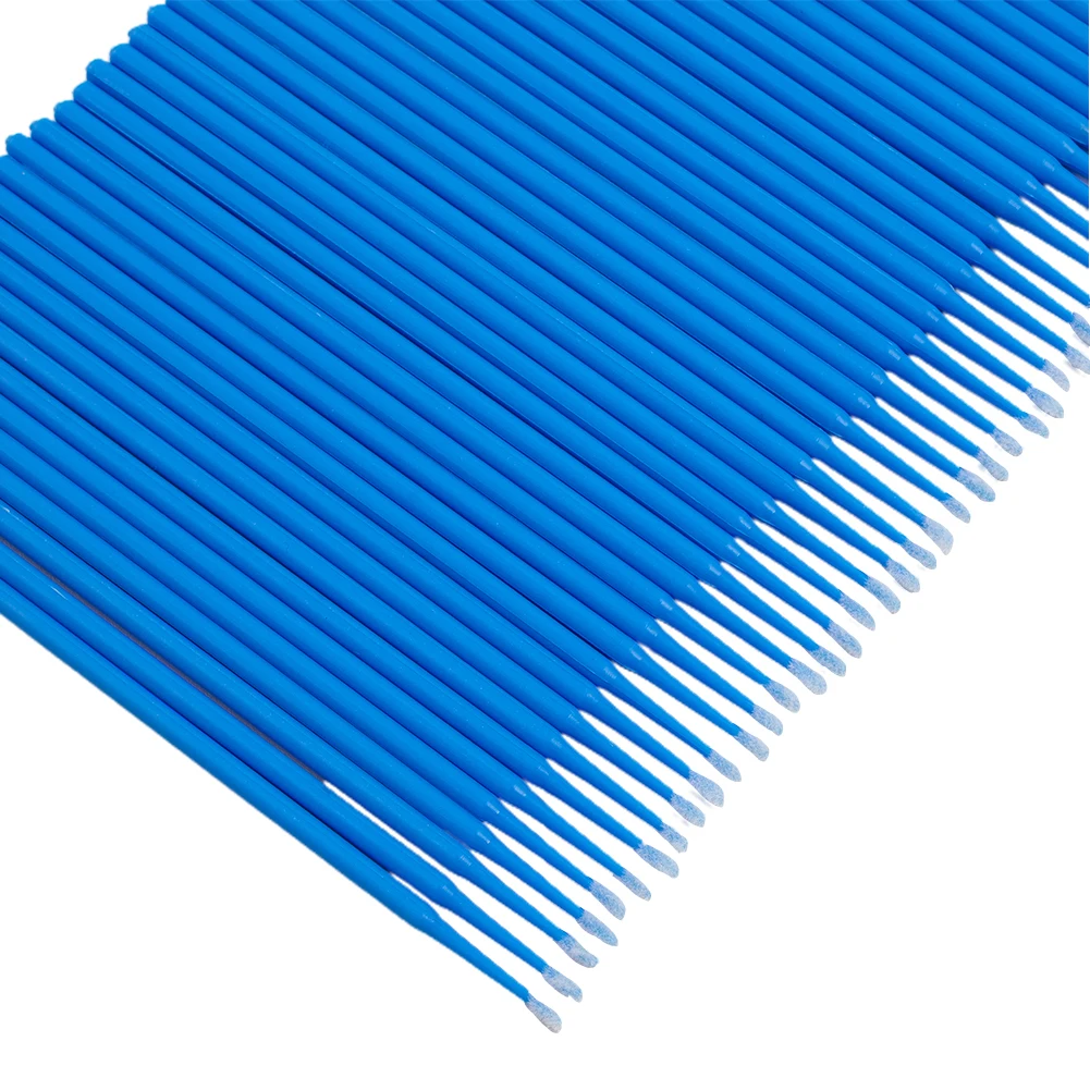 100Pcs Car Touch Up Paint Brushes Disposable Micro-Brush Tips Set Car Detailing Applicator Sticks-Blue Purple Green Accessories