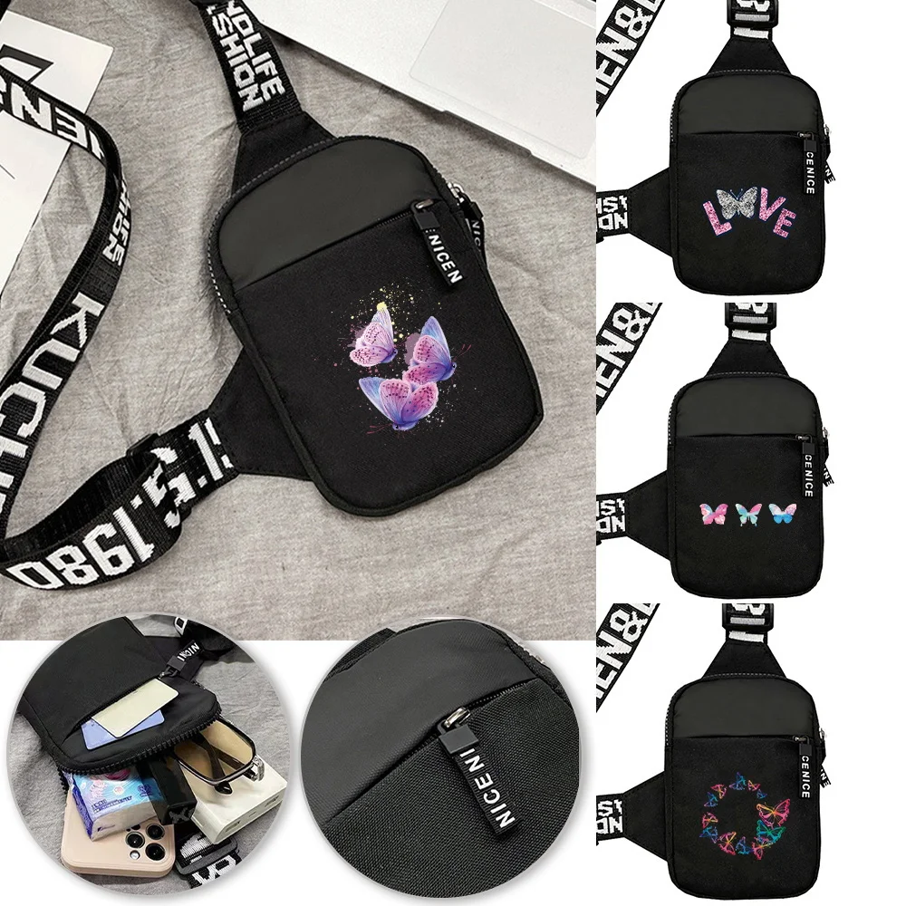 

Chest Bag Multi-functional Personal Travel Hiking Multi-functional Crossbody Bags Butterfly Series Fashion Fitness Chest Pack