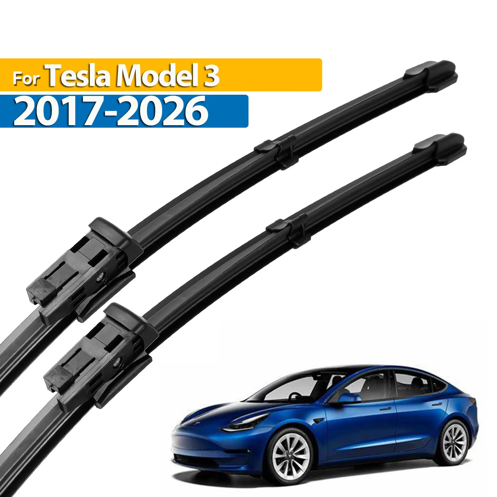 

Erick's Wiper LHD Front Wiper Blades For Tesla Model 3 2017 - 2026 Windshield Windscreen Clean Window Car Rain Brushes 26"+19"