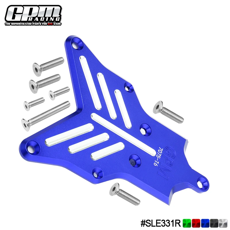 GPM Alloy 7075 Rear Chassis Protection Plate For TRAXXAS 1/8 Sledge