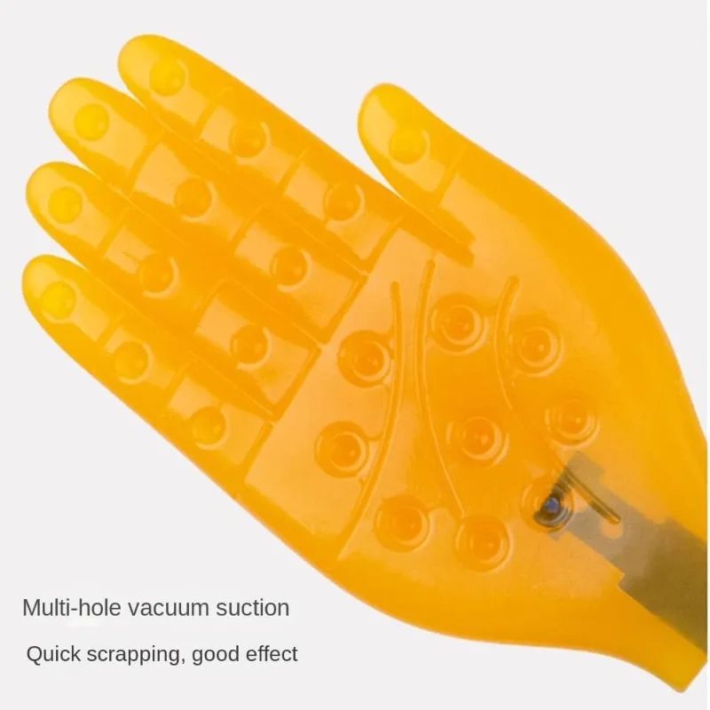 Pai Sha Board Multi-Function Massage Stick Silicone Meridian patting Small Yellow Hand Silicone Massage Massage Stick