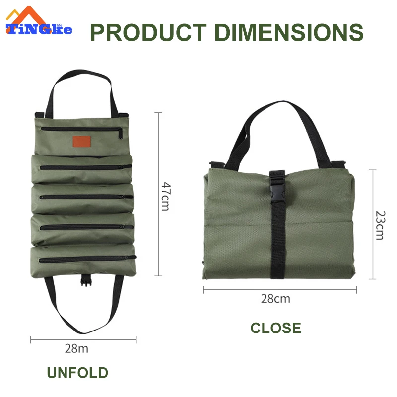 Multi-Functional Tool Bag, Wheeled Large Capacity, Thickened Organizer Tools, Hand ToolKit Wear-Resistant and Waterproof