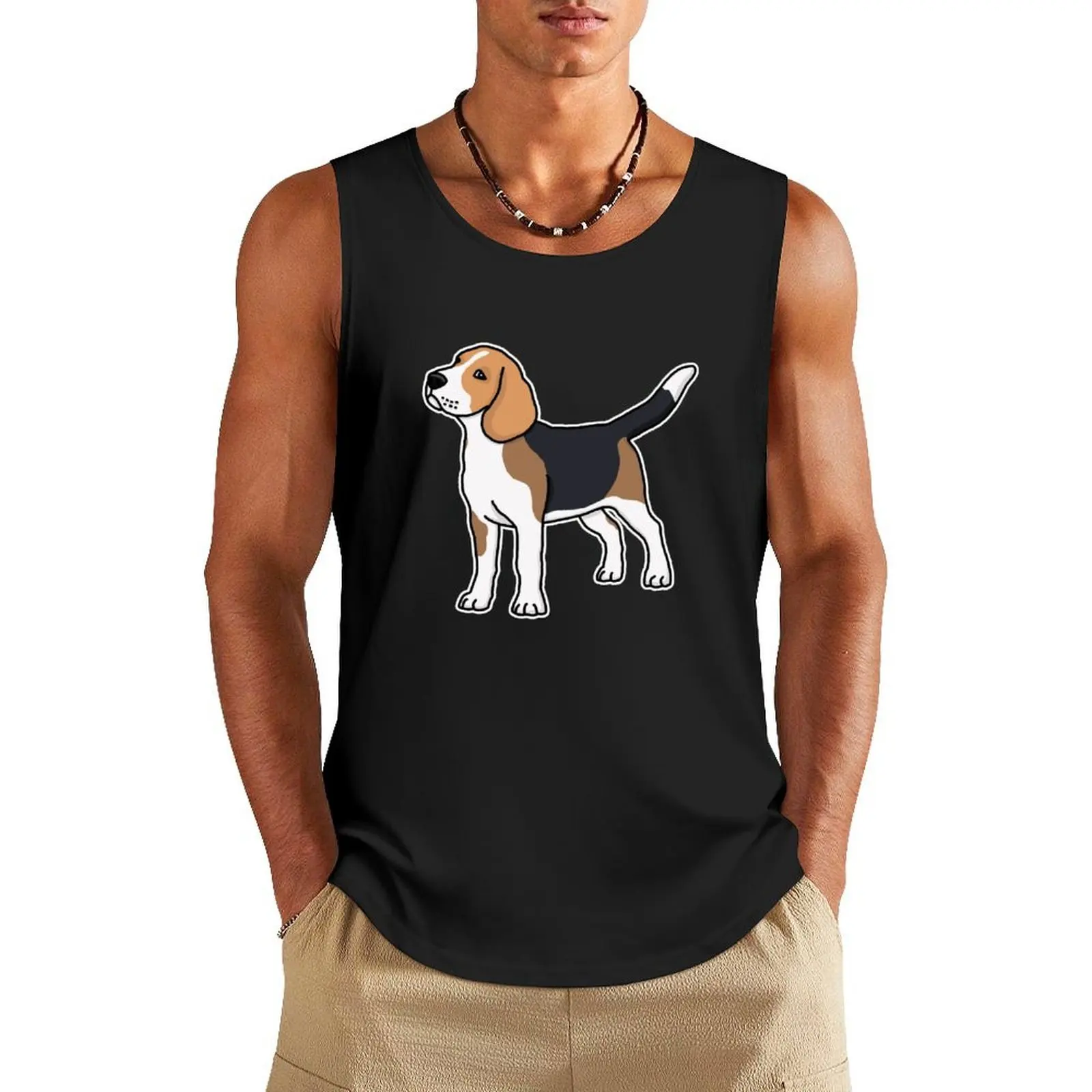 

Beagle, dog, drawing Tank Top Men's gym clothing bodybuilding men t-shirt for men