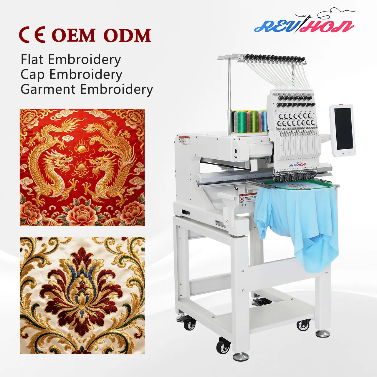 2026 Single Head 12/15 Needle Computerized Embroidery Machine Price  Embroidery Machine Quality for Bead Embroidery