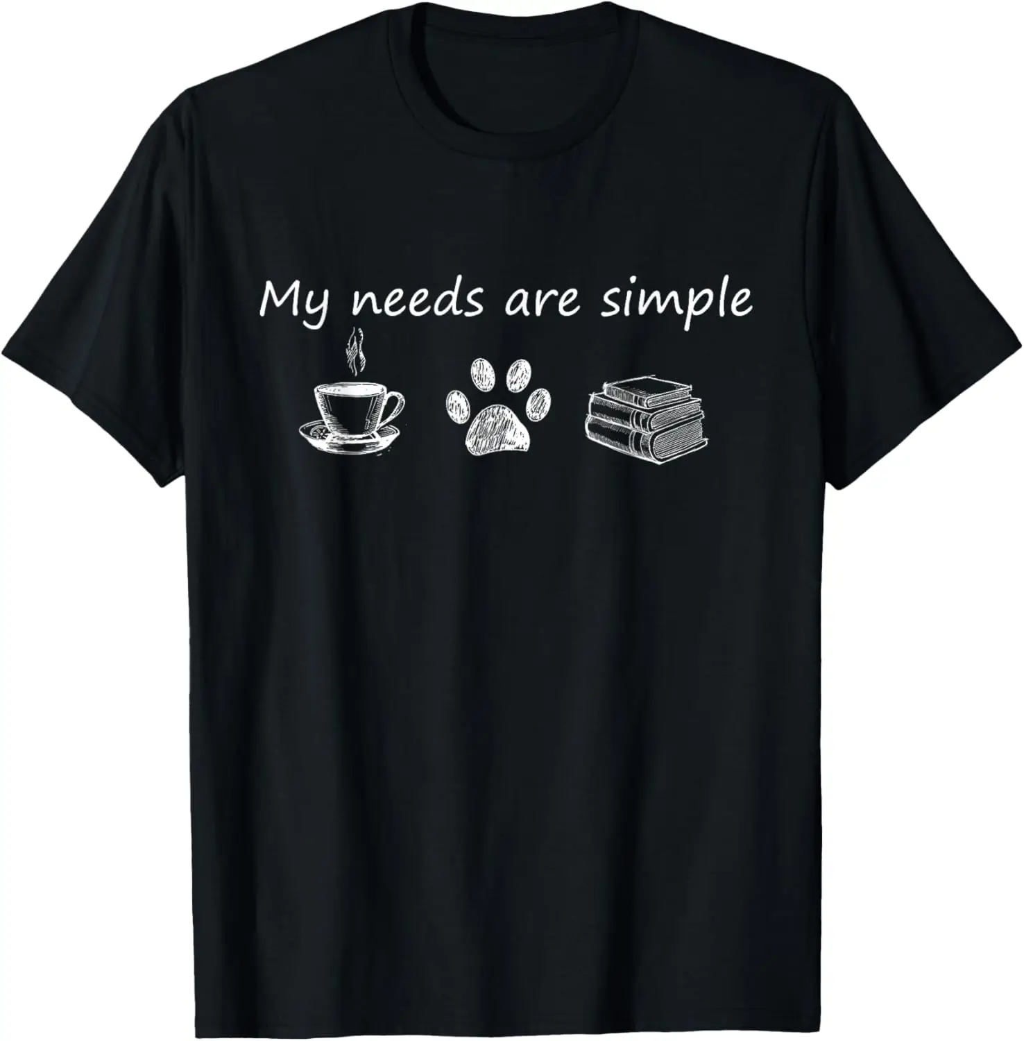

Book T Shirt Funny Coffee Dog Book Gift T-Shirt T-Shirt