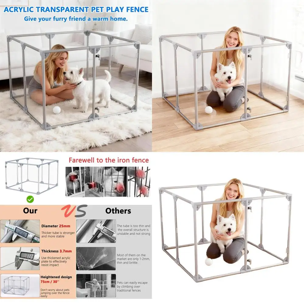 

10-панельный домашний манеж для щенков с 8 панелями, забор для домашних животных для безопасности щенков