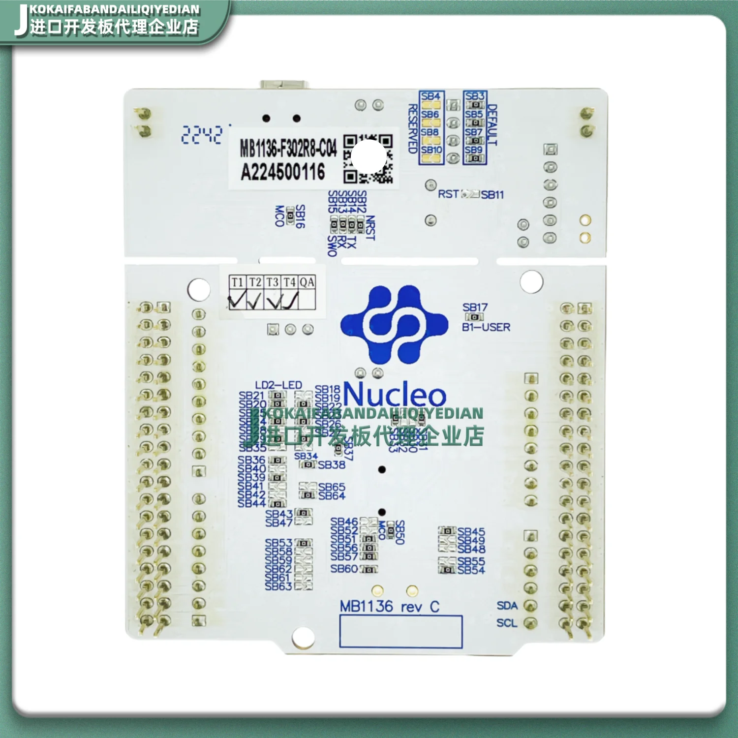 

В наличии оригинальная плата разработки NUCLEO-F302R8 Nucleo-64 STM32F302R8T6