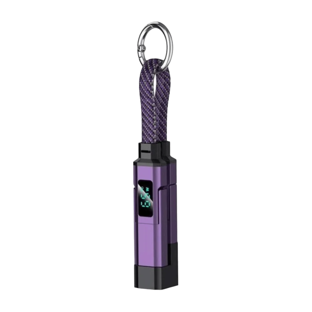 4 in 1 65W Keychain 65W Type C PD Fast Charging Cable Fast Charging with Portable Cord Portable Fast Charging Cable Emergency