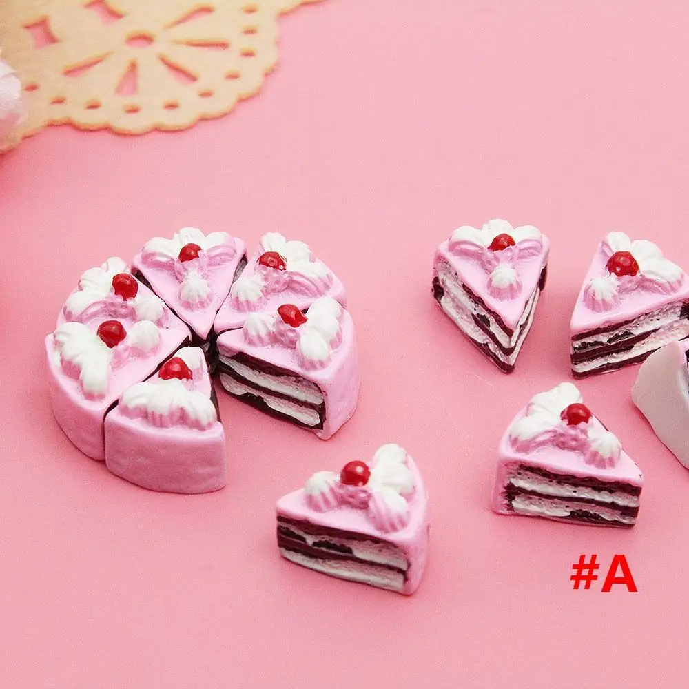 Ornament Craft Dollhouse Accessories Pretend Play Toy Dollhouse MIniature DollHouse Cake Simulation Cake Toy Kitchen Kids Toys