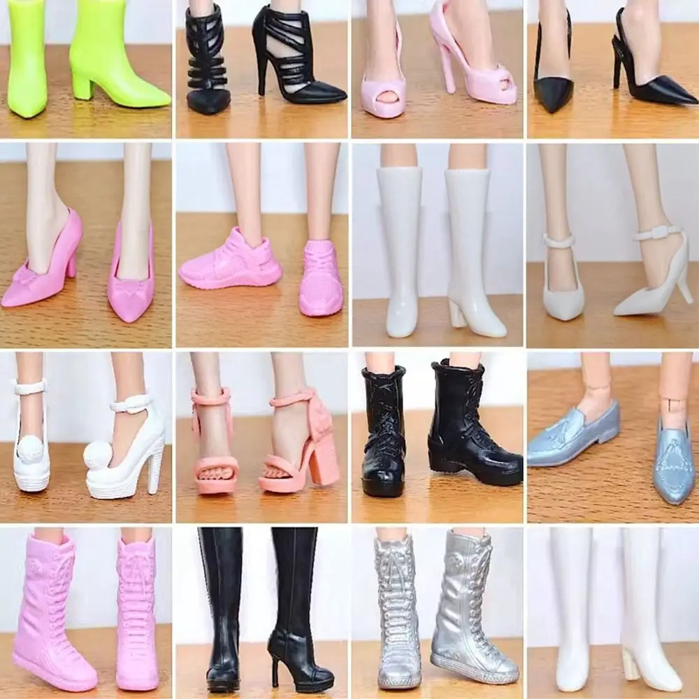 New Quality 1/6 Doll Shoes Original 30cm Super Model Boots 20 Styles High Heels Shoes Doll Accessories