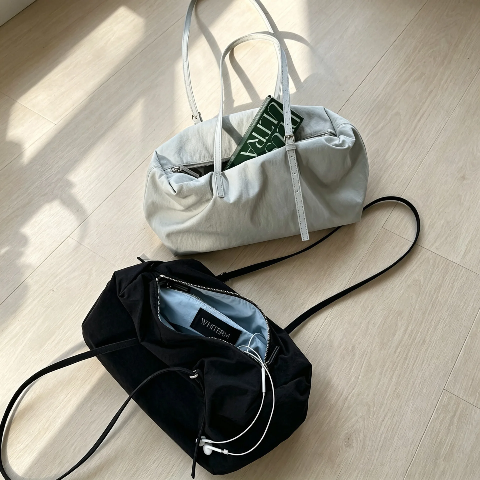2026 – Neuerscheinung – Große Pendler-Umhängetasche – Minimalistische Mode – Kissen-Stil Damenhandtasche – Leichtgewicht-Nylon – Detail 1