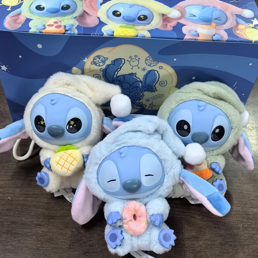 2026 HOT Disney Stitch Eat Something Before Sleep Blind Box Mystery Bag Vinyl Plush Doll Toy Pendant Surprise The Monsters Gift