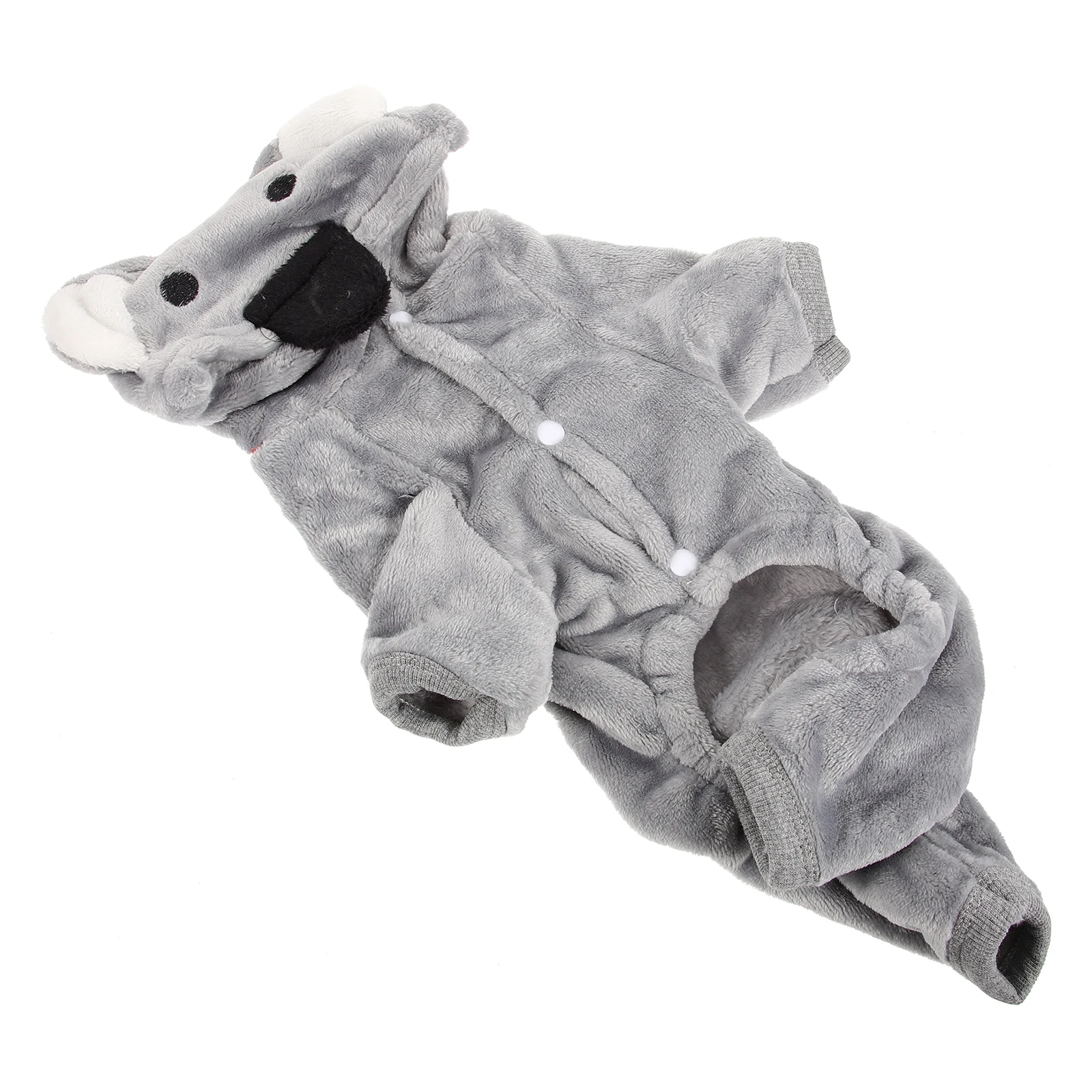 

Pet Clothing Warm Dog Clothes Comfortable Winter Adorable Puppy Cardigan Grey Legs Transform Hoodie Reusable Pet