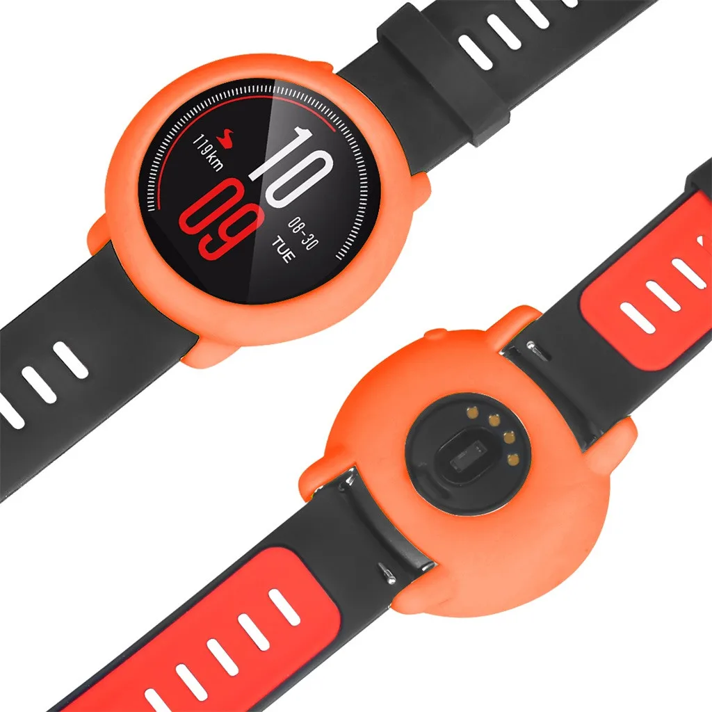 

Защитный чехол с силиконовой рамкой для часов Xiaomi Huami AMAZFIT Pace, взрывозащищенный браслет для смарт-часов Premiun Access