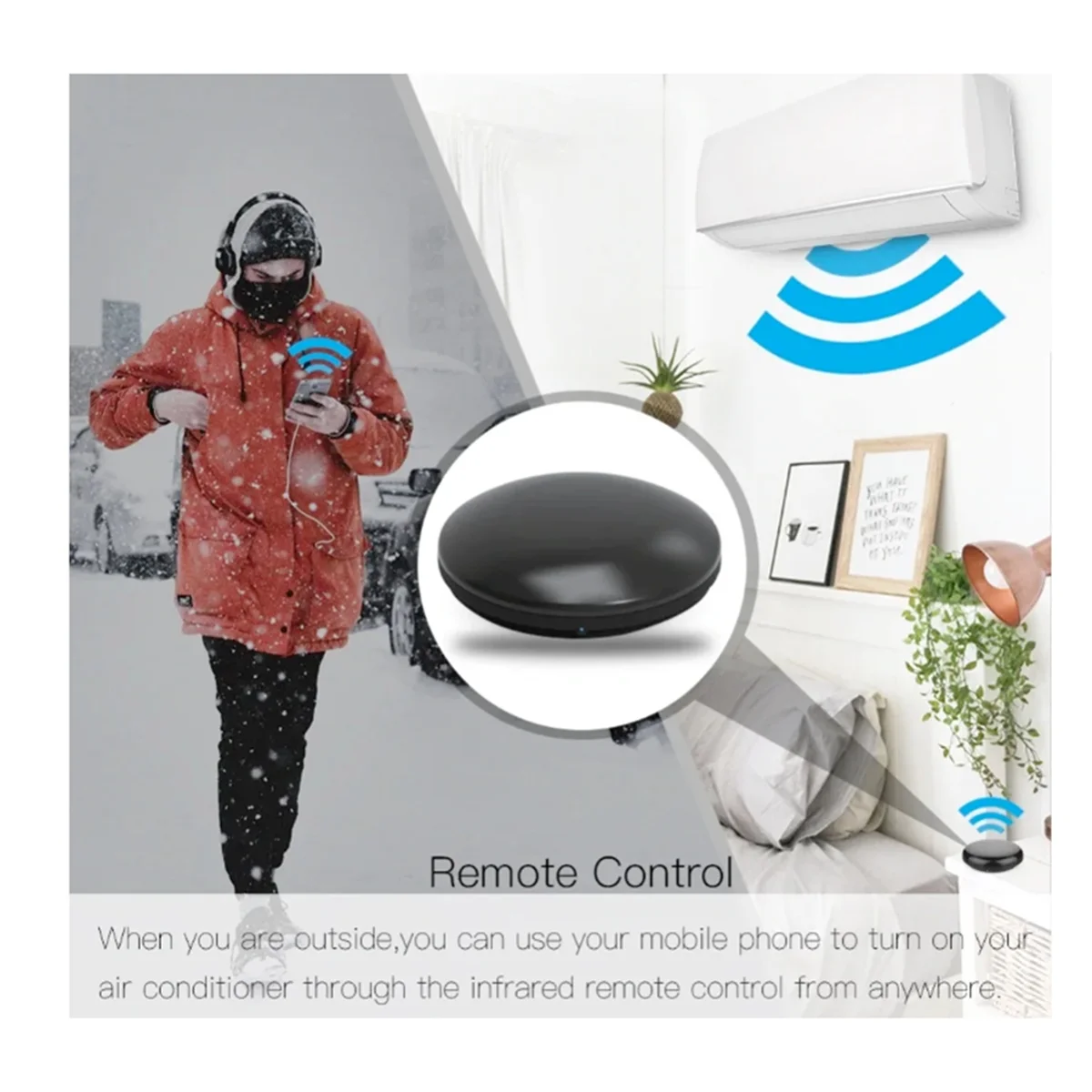 Control remoto inteligente Universal para TV, aire acondicionado, Alexa, Tuya, WiFi, IR, Google Home, Yandex, Google