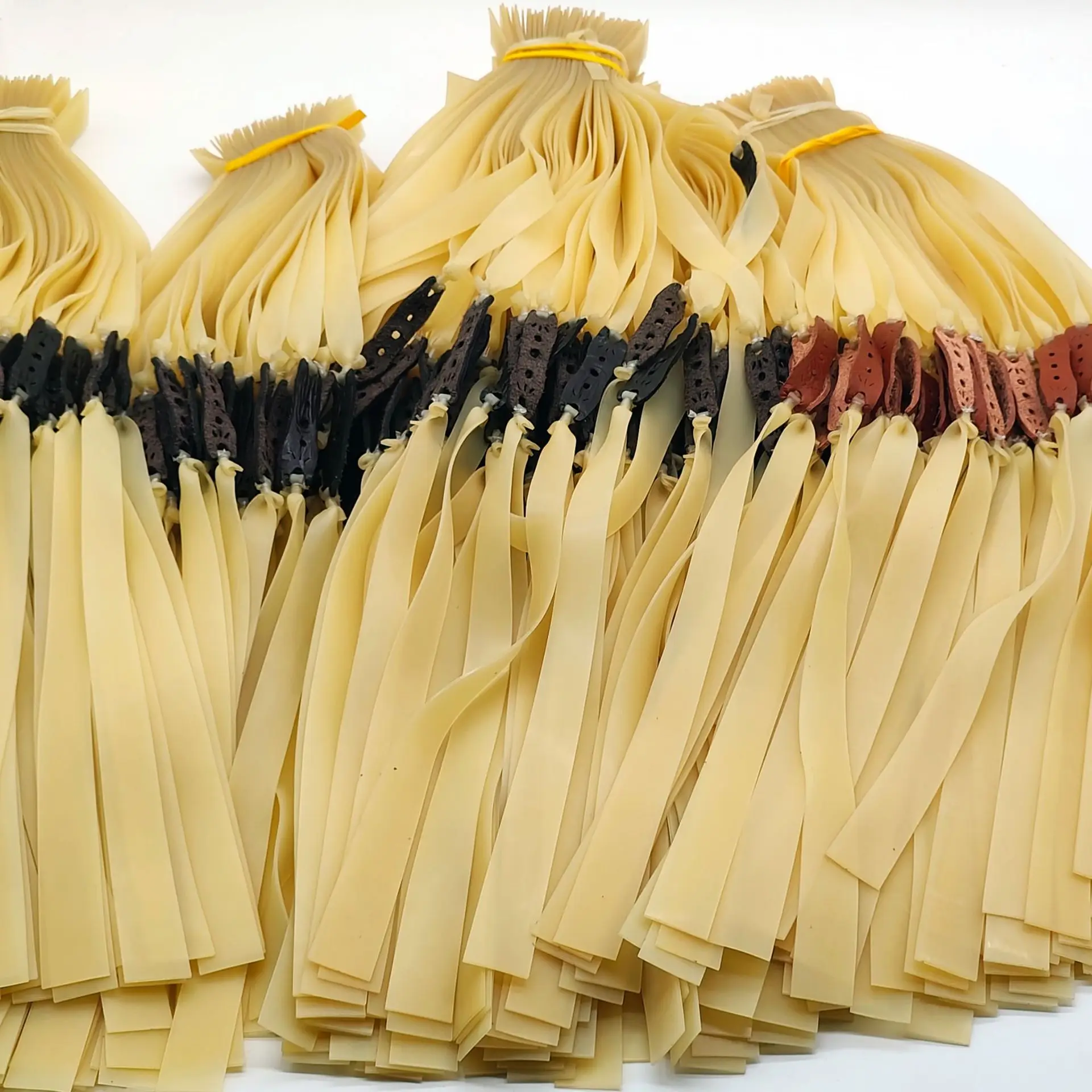 

10 шт., сменные плоские ленты для рогатки, белые ленты для рогатки, толщина 0,5 мм, охотничья катапульта, эластичные банджи