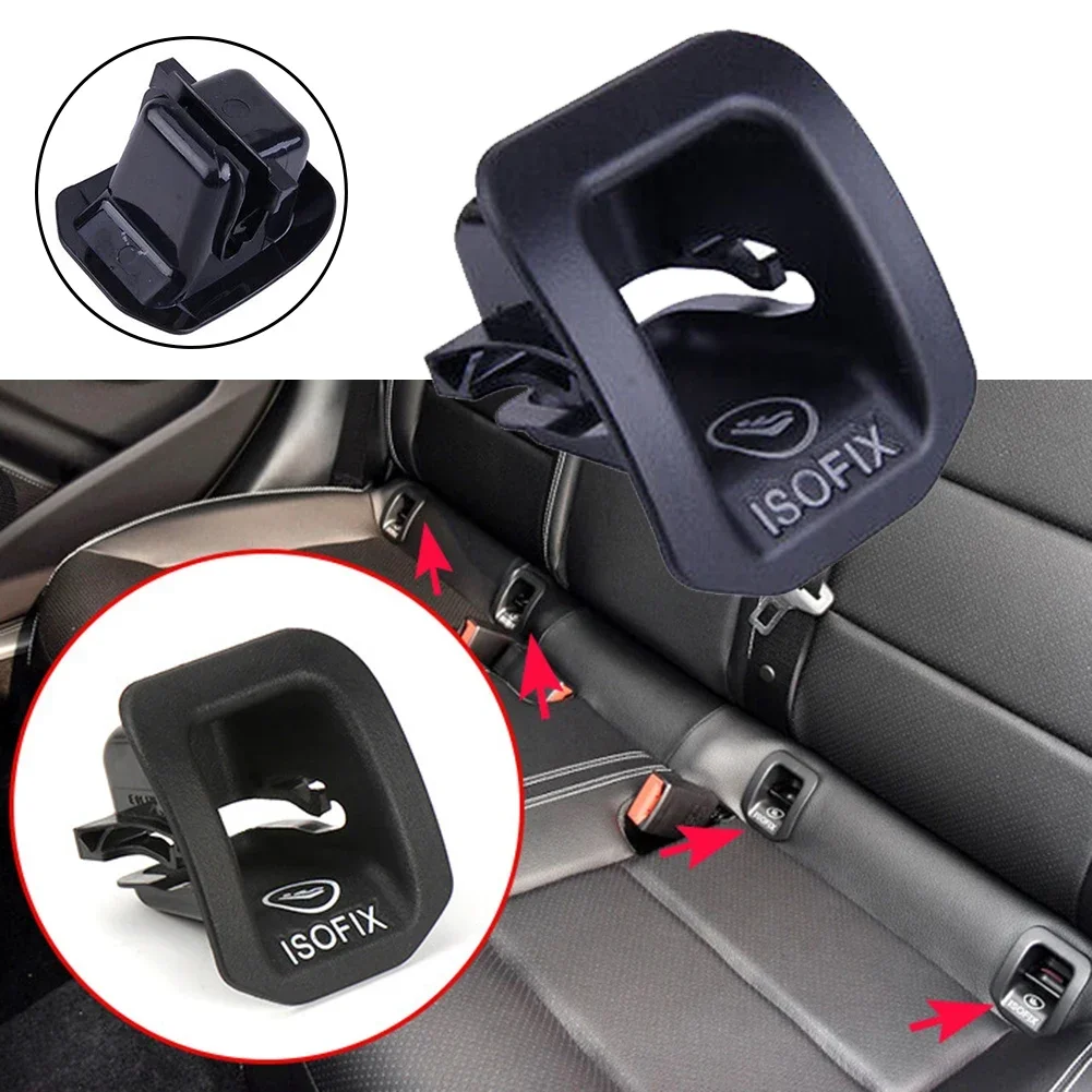 Car Rear Seat Black ISOFIX Mounting Switch Cover A1769230100 2.87x2.36in For Mercedes A CLA GLA Class W176 ISOFIX Adapter Cover