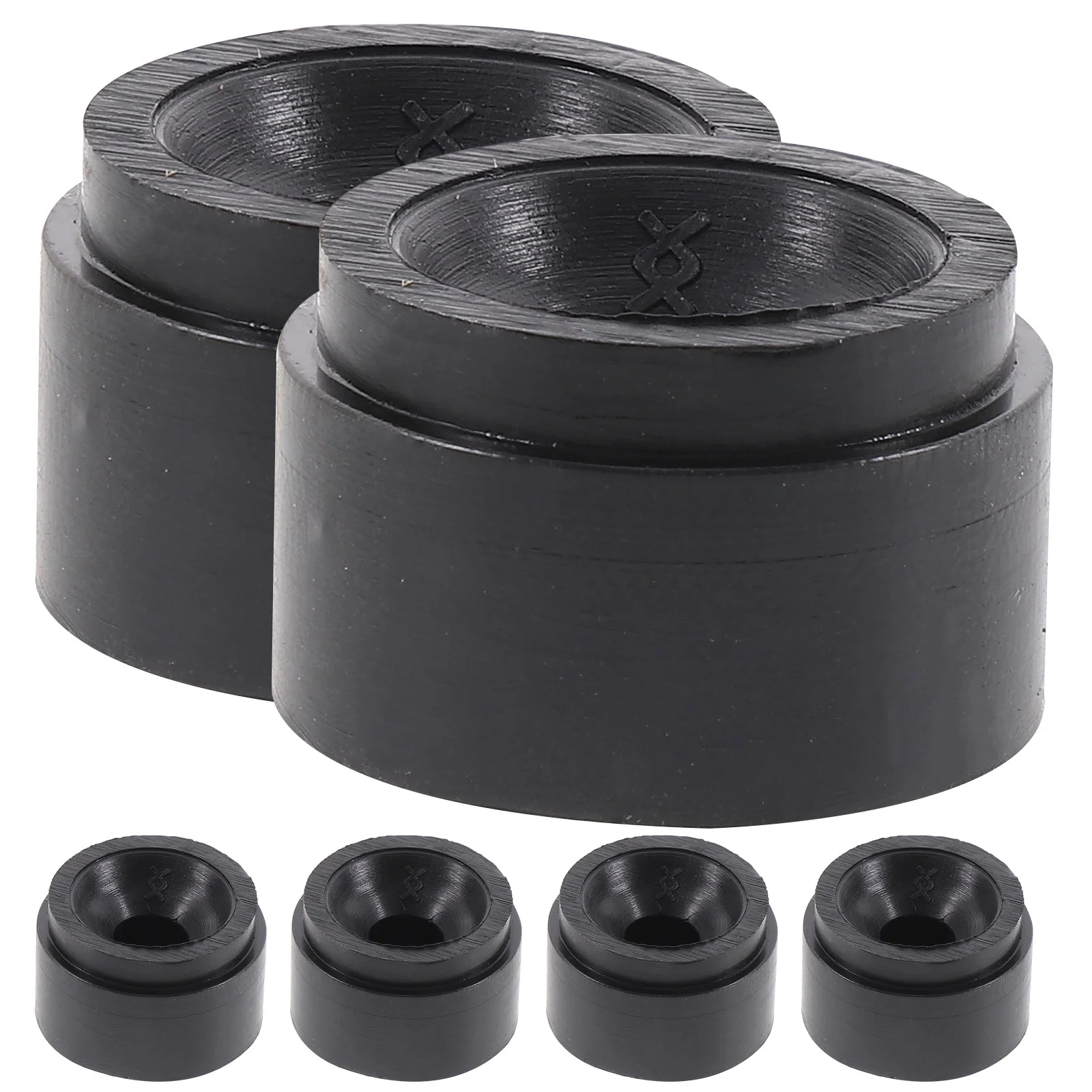 6 Pcs Cars Engine Cover Shock-absorbing Rubber Pad Engines & Components Damping Supply 23x23x15cm Anti-collision Parts Black