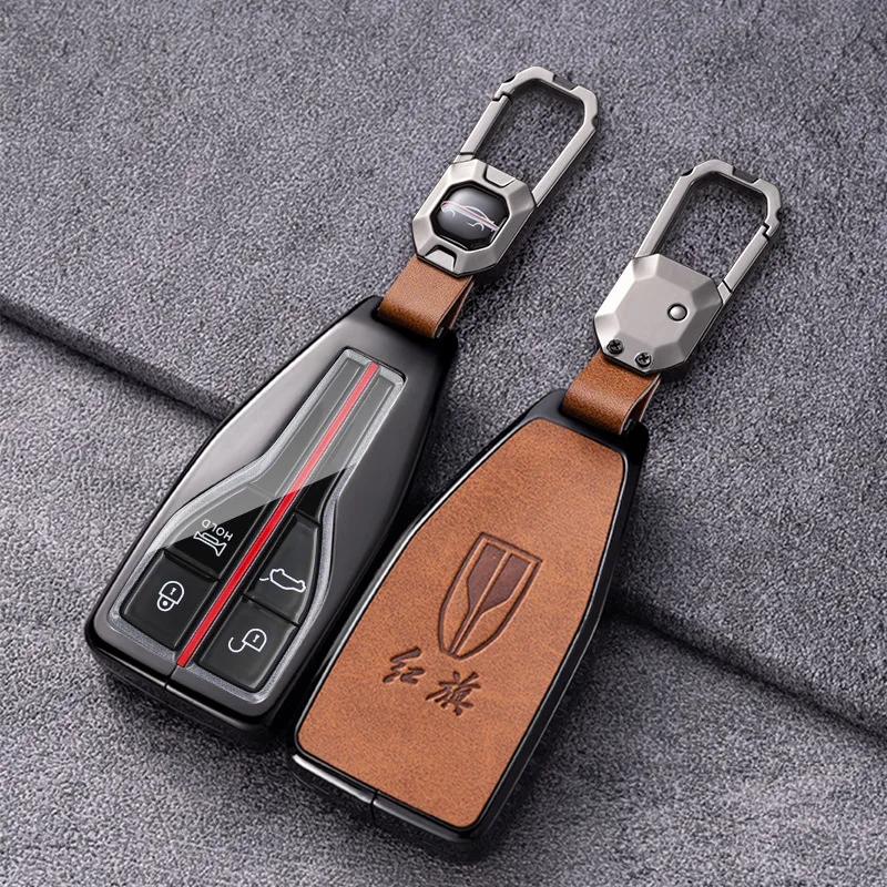 For Hongqi hs5 hs7 2022 High end personalized metal key set car keychain