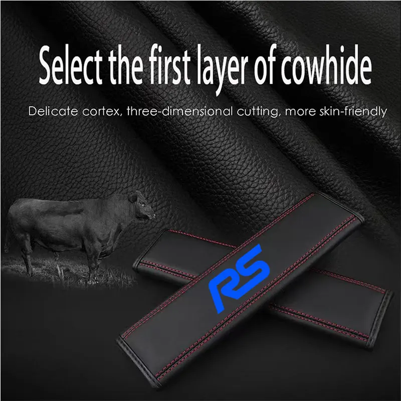 2 قطعة عالية الجودة مقعد السيارة حزام حماية الكتف غطاء مراتب مضاد للماء عالي الجودة لفورد RS التركيز 2 3 MK2 MK3 MK4 مونديو الانصهار اكسسوارات السيارات #2