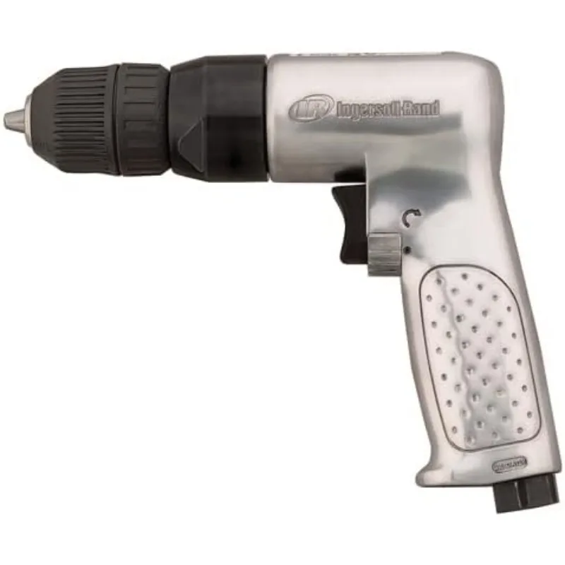 Ingersoll-Rand 7802RAKC Heavy Duty 3/8-Inch Reversible Pneumatic Drill With Keyless Chuck