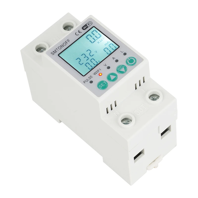 Imagem -04 - Medidor de Energia Monofásico Wi-fi Medidor Pré-pago de Eletricidade Monitor Inteligente Tuya 110v 220v 50 60hz Controle de Voz Alexa