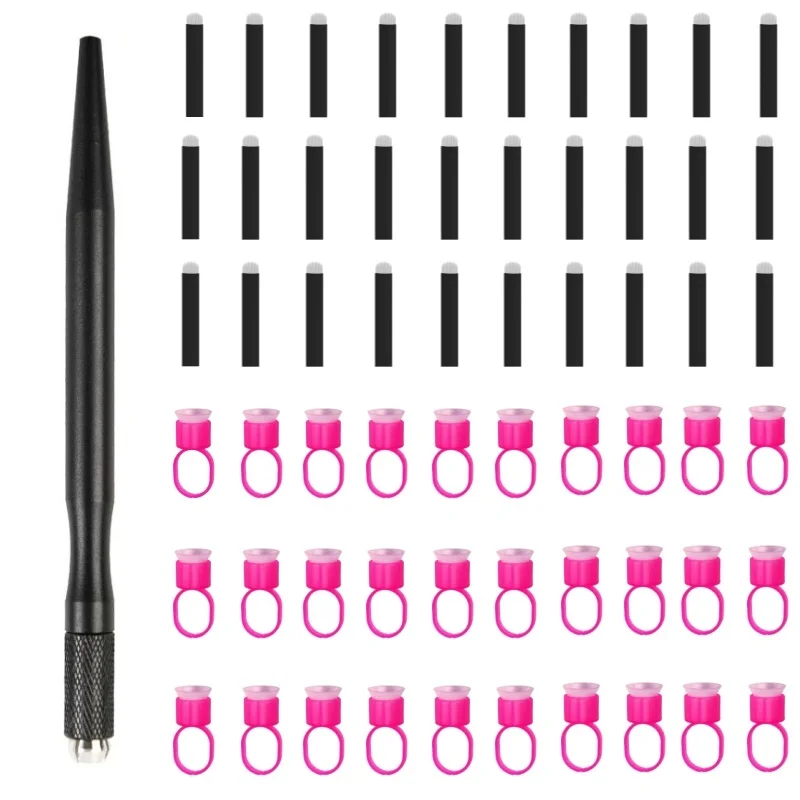 

Ручная ручка для татуировки Перманентный макияж Ручка для микроблейдинга для татуировки губ и татуировки бровей Ручка Tebori для бровей Hairstrokes