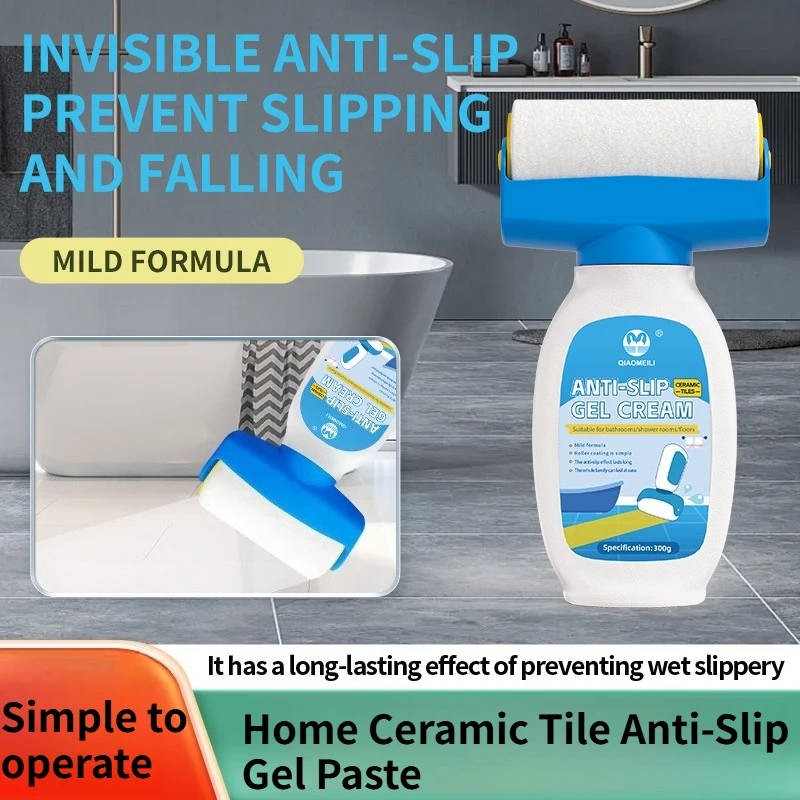 

Покрытие для плиточных ванн Прозрачная противоскользящая краска Прозрачный противоскользящий валик для ванны Клей для домашних полов, ванных комнат и
