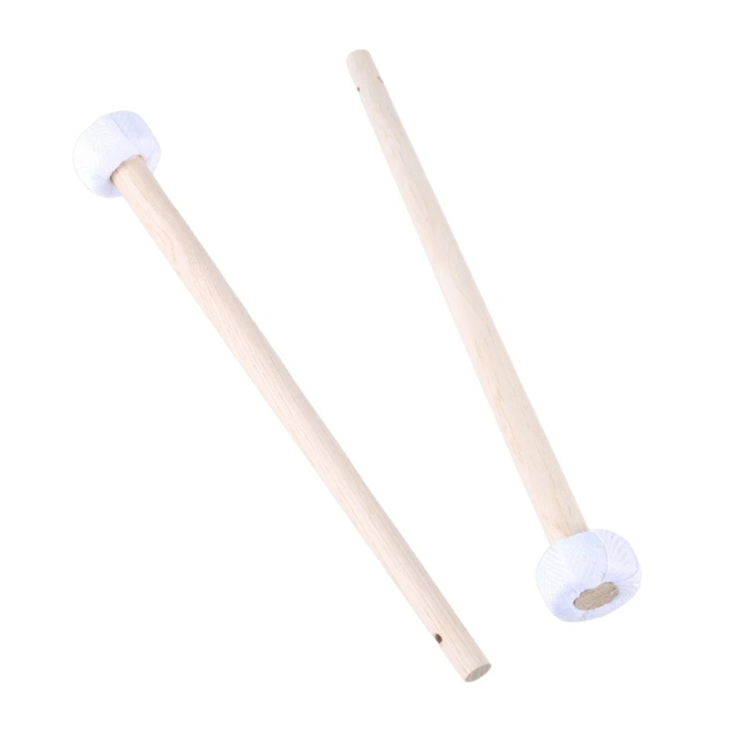 Handle Drum Hammer Cymbal Drum Mallets, Drum Sticks Cotton Linen Head Drum A52F