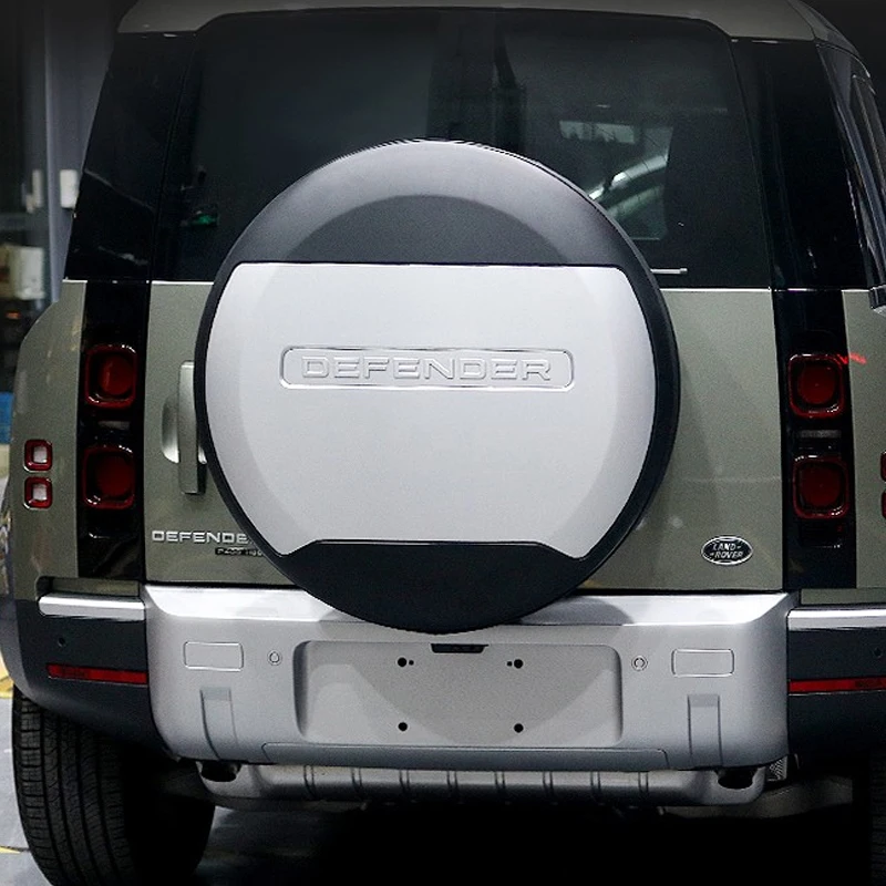 New ABS Spare Tire Cover for Land Rover Defender 90 110 2020 2021 2022 2023 Protective Cover Car Decoration Accessories