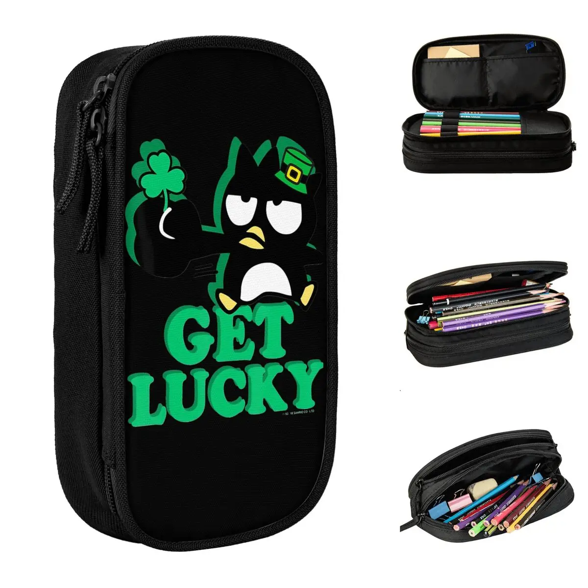 Movie Cartoon Badtz Marus Pencil Case Penguin Get Lucky Pencilcases Pen Large Storage Bags School Supplies Zipper Accessories