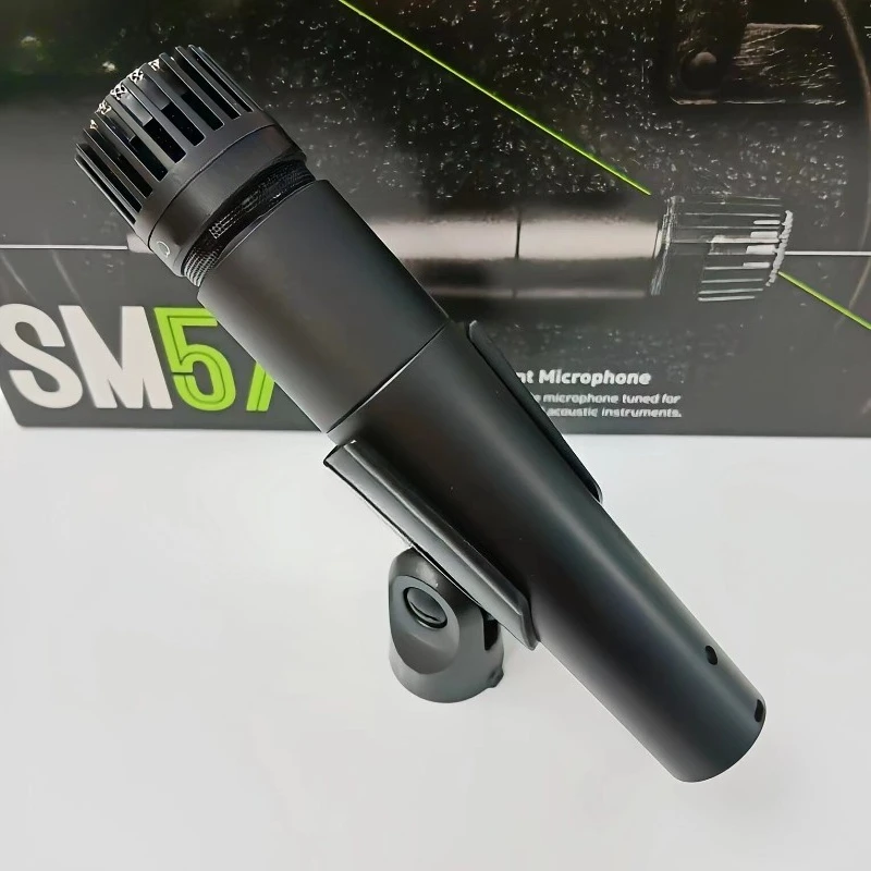 Microfone para Shure SM57, Microfone Dinâmico para Instrumentos, Guitarra, Saxofone, Bateria e Baixo Elétrico