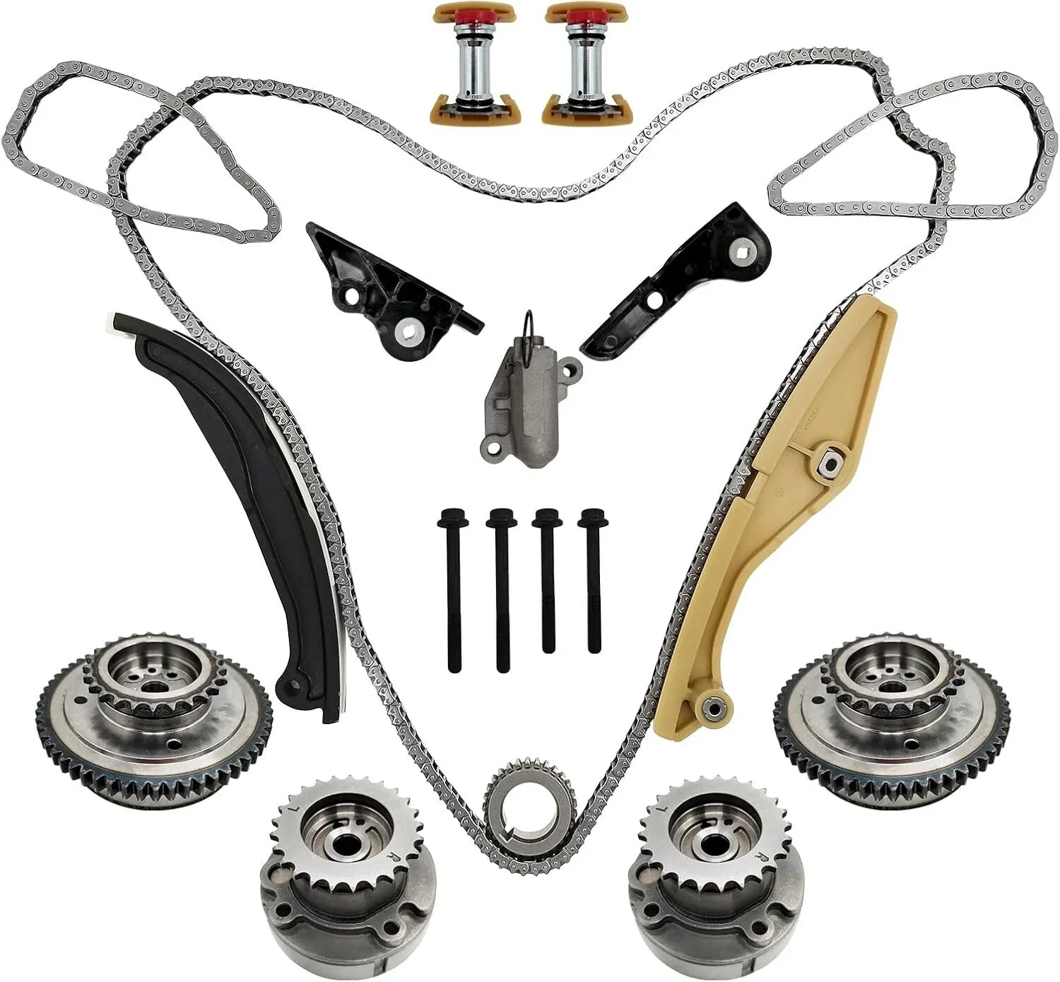 

Timing Chain Kit with 4 VVT for Ford Edge Explorer Lincoln MKX 3.3L3.5L3.7L